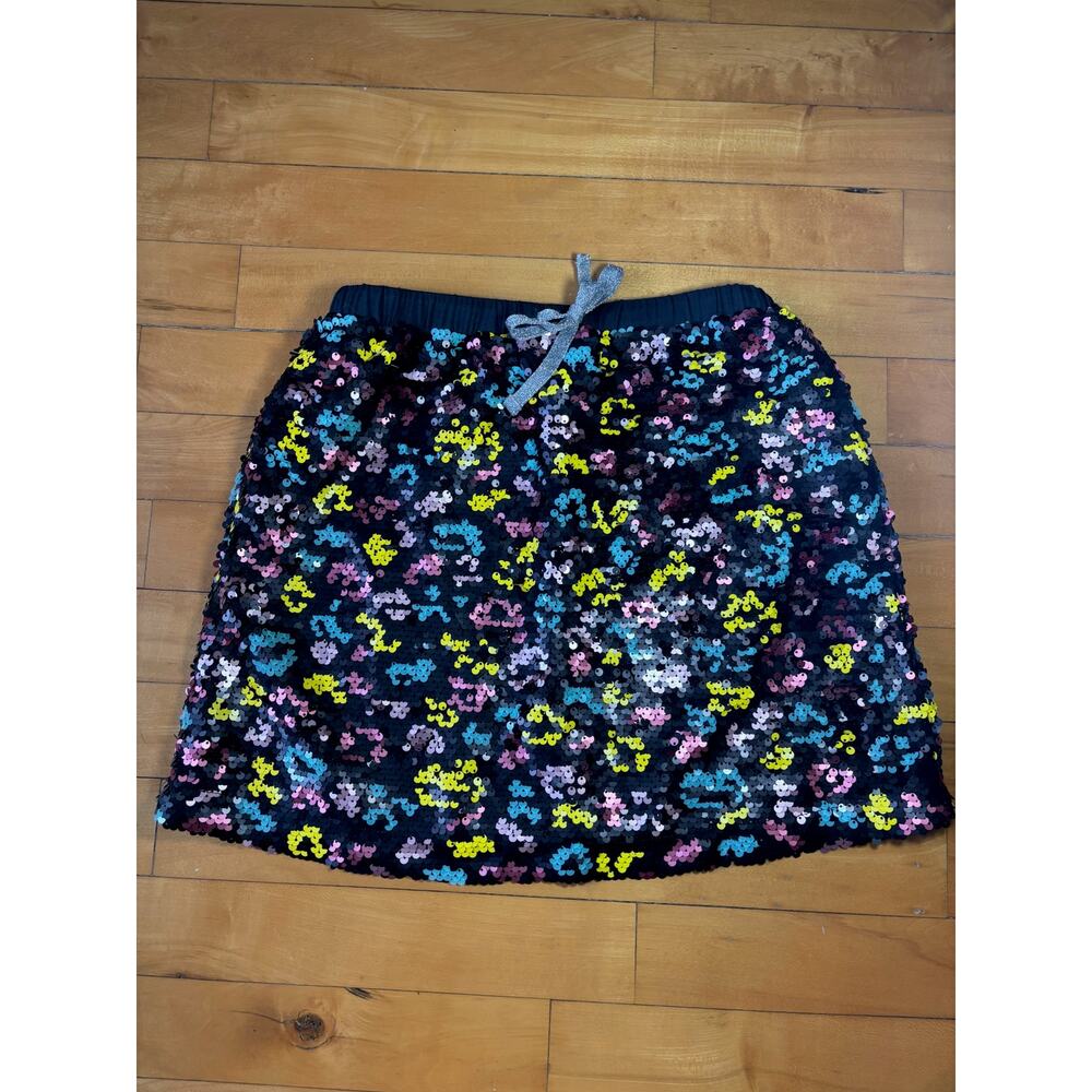 Rockets of Awesome black / multicolor sequin skirt Girls size 10